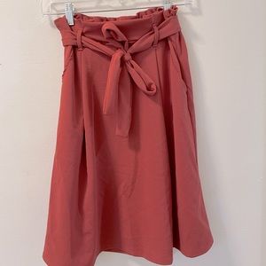 See You Monday Los Angeles Rust Paper Bag Skirt